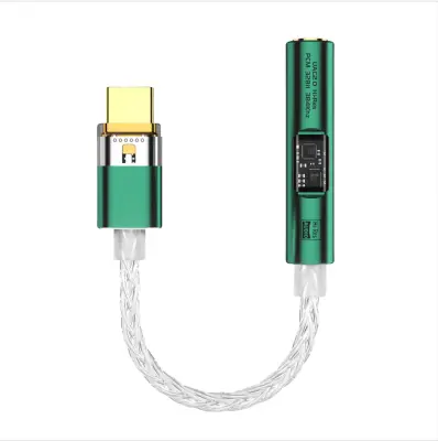 BA23 USB-C na 3.5mm audio jack adapter s ugrađenim DAC-om Zelena