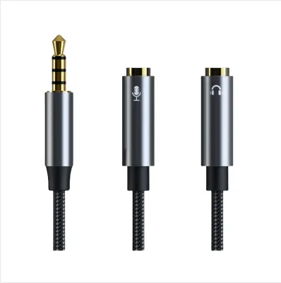 CB01 adapter kabel za slušalice i mikrofon Siva