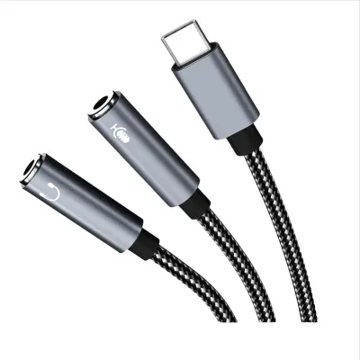 BF01_B2 USB-C na 3.5mm audio adapter Siva