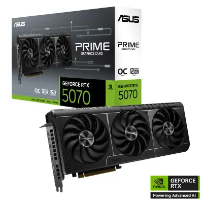 ASUS Prime GeForce RTX 5070 grafička kartica, 12 GB GDDR7, PCI-E 5.0 PRIME-RTX5070-O12G