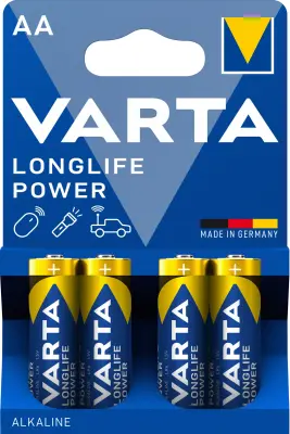 Baterije Varta Longlife Power LR06, AA, 1,5V 4/1