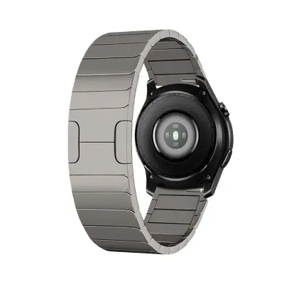 Originalni remen za sat od titana - 22 mm s originalnom kopčom Siva