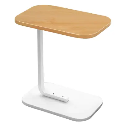 Bijeli prijenosni pomoćni stolić za kauč i krevet, 38 × 28 × 58 cm, 1,73 kg | DESKICA