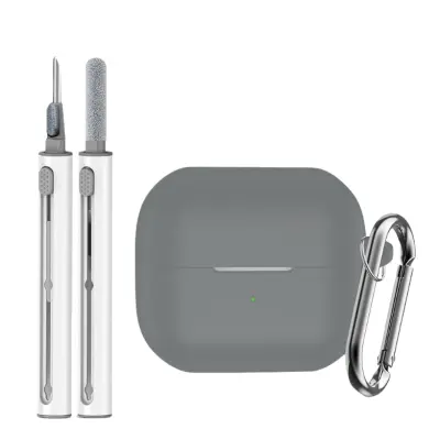 Zaštitni silikonski set futrola za Samsung Galaxy Buds3/Buds3 Pro Siva