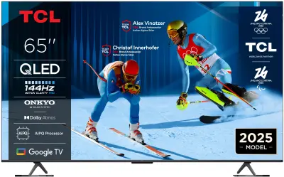 TV TCL 65P8K, 165.1cm (65"), QLED, 4K UHD SMART TV, GOOGLE TV