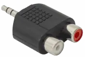 SBOX audio adapter 3,5mm M -> 2 x RCA F