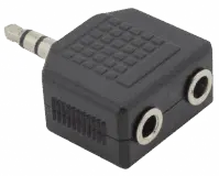 SBOX audio adapter 3,5mm M -> 2 x 3,5 mm F