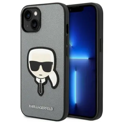 Maska za iPhone 14 Plus efekt kože elegantna kruta zaštita
