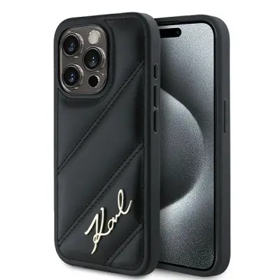 Maska za iPhone 15 Pro Max dijagonalni natpis kruta zaštita otporna na udarce