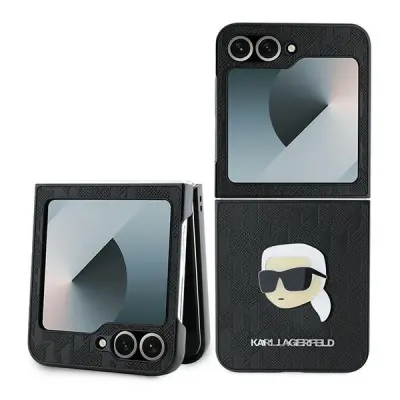 Zaštitna maska za Galaxy Z Flip 6 Saffiano Monogram Karl Head