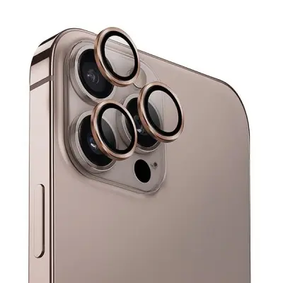 UNIQ OPTIX TEMPERIRANO STAKLO ZA IPHONE 16 PRO / 16 PRO MAX KAMERA ZLATNA
