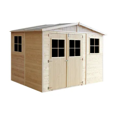 Drvena vrtna kućica - H226x324x216 cm/6 m² - Panel konstrukcija, Vrtna kućica bez podova - TIMBELA M334