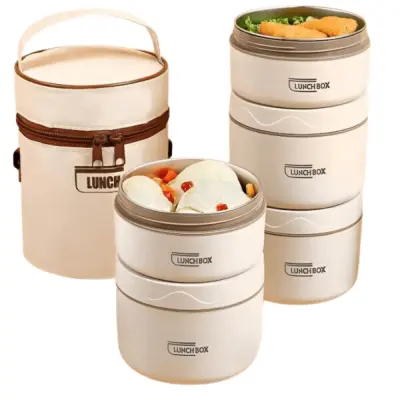 Set posuda za hranu, termo i nepropusne posude za ručak i piknik, višeslojni lunch box | LUNCHIO
