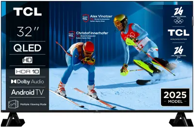 TV TCL 32S4K, 81.3cm (32"), QLED, HD SMART TV, GOOGLE TV