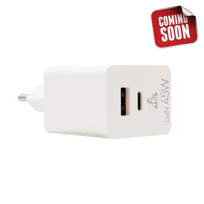 USB kućni punjač SBOX HC-45 / 2 ULAZA 45W GAN