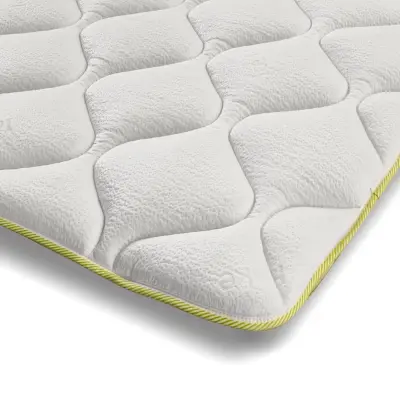 The White Stone osvježavajući nadmadrac s elastikama 130x200 cm | Korektor madraca s Cooler tehnologijom i ortopedskim svojstvima | Visina 4 cm | Proz