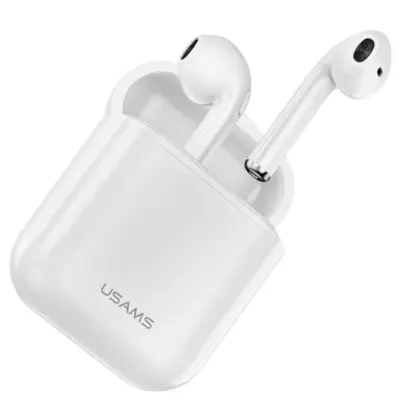 USAMS BLUETOOTH 5.0 TWS BEŽIČNE UŠICE ZA IPHONE, BIJELE