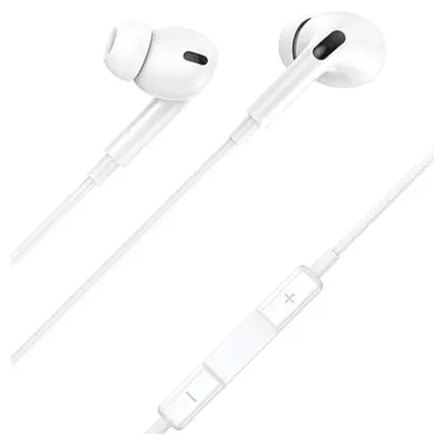USAMS STEREO EP-41 LIGHTNING SLUŠALICE ZA IPHONE, BIJELE, KABEL OD 1,2 M