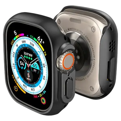 SPIGEN THIN FIT ZA APPLE WATCH ULTRA 49 MM KUĆIŠTE SATIJA CRNO