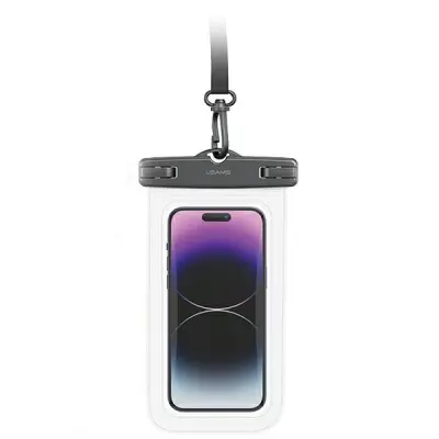 USAMS vodootporna prozirna futrola za telefon 6.7 IP68