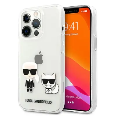 Maska za iPhone 13 Pro Max Ikonik Karl i Choupette kruta zaštita