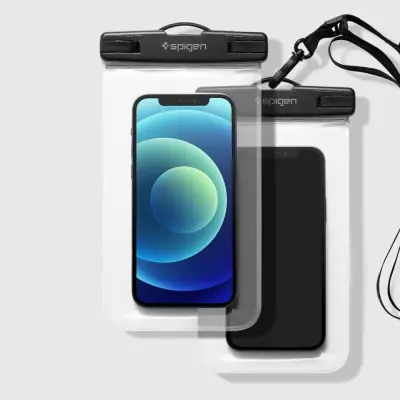 SPIGEN A601 VODOOOTPORNA MASKA ZA TELEFON, PAKIRANJE OD 2 KOMADA, PROZIRNA