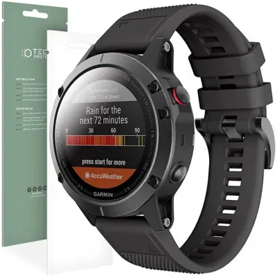 TECH-PROTECT GLATKA OBNOŠTA ZA GARMIN FENIX 3 5X 6X 7X CRNA