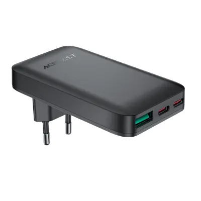 Punjač Acefast GaN 2 USB-C+USB-A ultra-thin PD65W