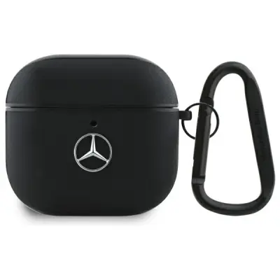 MERCEDES AIRPODS 4 KOŽNA KUTIJA S METALNIM LOGOTIPOM