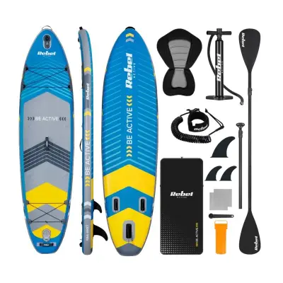 Deska SUP REBEL ACTIVE RBA-4507-BL, 335x84x15 cm, sjedalo, veslo, 170kg