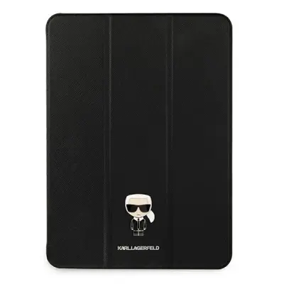 KARL LAGERFELD KUTIJA ZA KNJIGE ZA IPAD 12.9 PRO 2021 CRNA SAFFIANO
