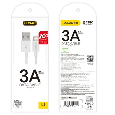 USB-C na Lightning kabel za iPhone 3A 1 m bijeli