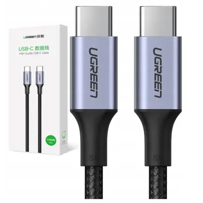 UGREEN brzi USB-C na USB-C PD 5A 100W 2 m crni kabel za punjenje
