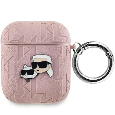 Maska za AirPods 1/2 s reljefnim motivom Karl i Choupette