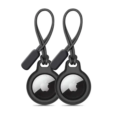 TECH-PROTECT ROUGH LANAC 2-PAK ZA APPLE AIRTAG CRNI DODATCI
