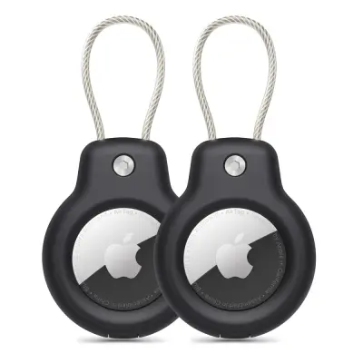 TECH-PROTECT ROUGH VEN 2-PAK ZA APPLE AIRTAG, CRNI DODATCI