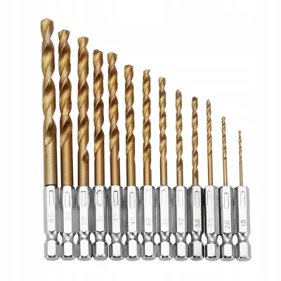 Set Titan Svrdla Za Metal 1,5-6,5 Mm – HSS, TiN Premaz | Preciznost, Trajnost, Šesterokutni Držak