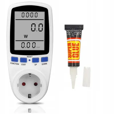 Watomjer And Super Ljepilo Set – Control Potrošnje Energije | Maks. 3680 W, 230 V, 3g