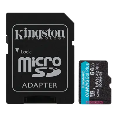 Memorijska kartica Kingston 64GB microSDXC Canvas Go Plus Gen4 + ADP