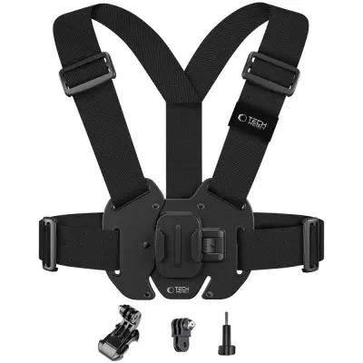 TECH-PROTECT GA100 PRIDRŽAČ ZA GRUDE ZA GOPRO DJI CRNA VISOKE KVALITETE