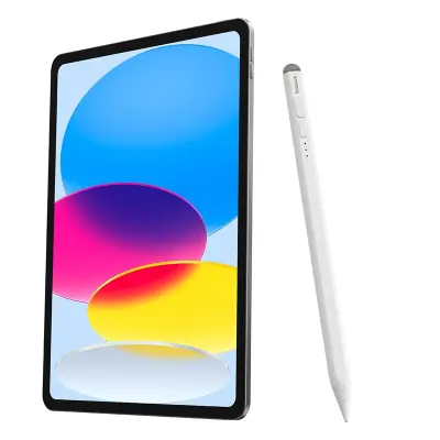 Olovka Stylus za iPad s aktivnom zamjenjivom vrhom Smooth Writing 2 s USB-C kabelom, bijela