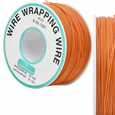 Kynar Niskonaponski Kabel 0.25mm AWG 200m – Pomaračasta Izolacija | Mjed Posrebrena