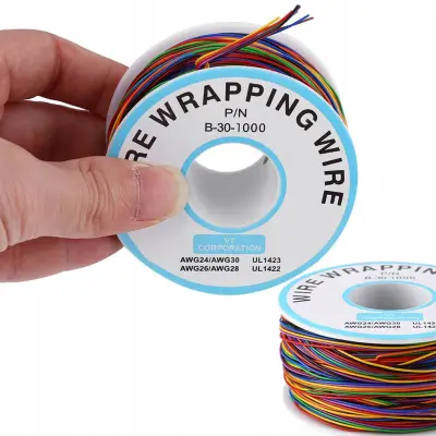 Kynar Niskonaponski Kabel 200 M – Ø0,25 Mm AWG 30 | Višebojni PVC Izolacija