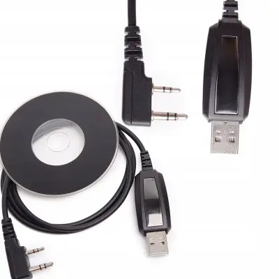 USB Kabel Za Programiranje Radiostanice – Kompatibilno s Baofeng, Kenwood | Jack 2,5 Mm + 3,5 Mm, 80 Cm, Windows 98/ME/2000/XP/Vista/7/8/10