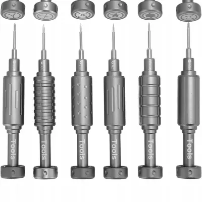 Set Preciznih Magnetnih Odvijača – 6 Komada | Aluminijska Legura, Antiklizna Ručka