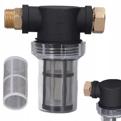Filter Za Vodu 3/4" F - 3/4" M – 40 Mikrona, Metalna Mrežica | Max Tlak 10 BAR