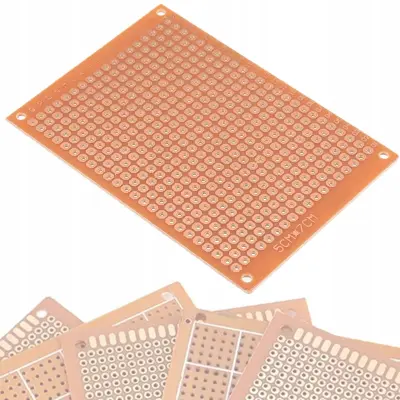 Univerzalna Prototipna Pločica 50x70 Mm – Jednostrana | THT Montaža, Raster 2,54 Mm