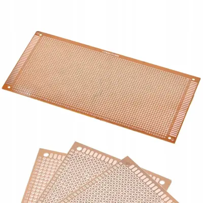 Univerzalna Prototipna Pločica 100x220 Mm – Jednostrana | THT Montaža, Raster 2,54 Mm