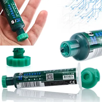 Lemna Maska UVH900-LY – Zelena, 10g | Otpornost na Vlažnost i Koroziju, UV Utvrđivanje
