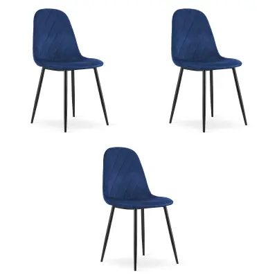 ASTI stolica – tamnoplavo baršun x 3